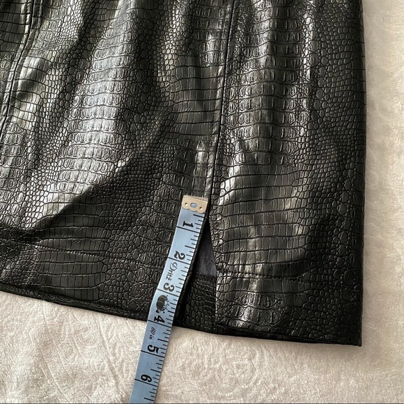 NWT Moon River Faux Crock Slip Dress - Picture 8 of 12